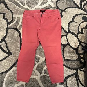Torrid coral/orange jeggings